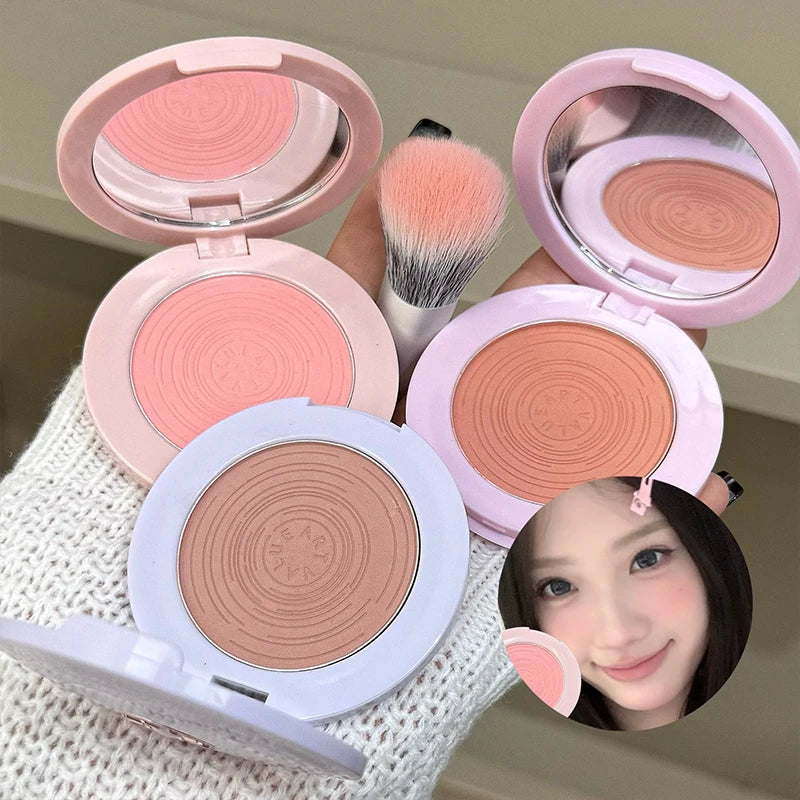 ART VALUE Matte Blush Palette | Peach Rose Rouge Cheek Powder Matte Blush Palette QXL