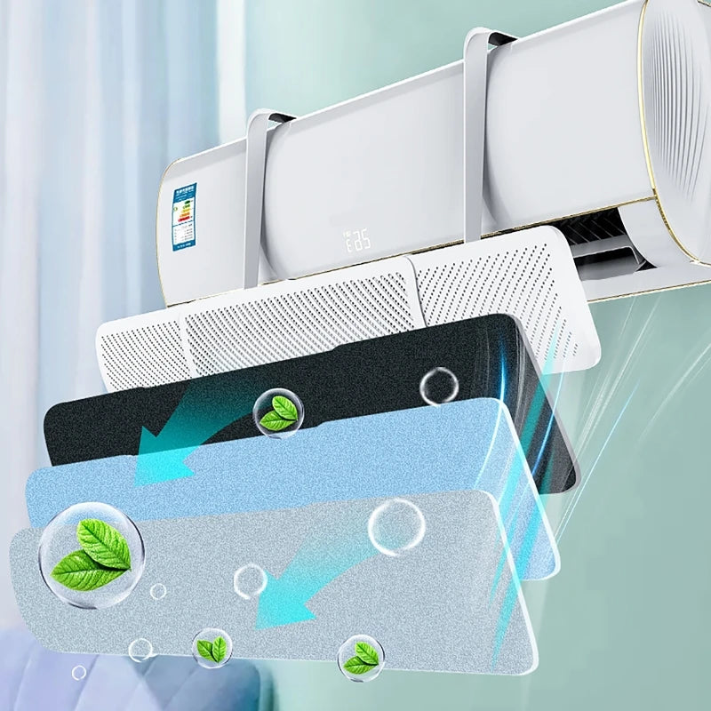 AC Wind Deflector Wall-Mount | Adjustable Air Conditioner Baffle AC Wind Deflector QXL