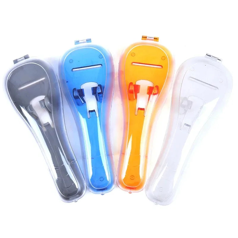 Portable Travel Razor Holder Case – Blue Plastic Shaver Box Razor Travel Case QXL