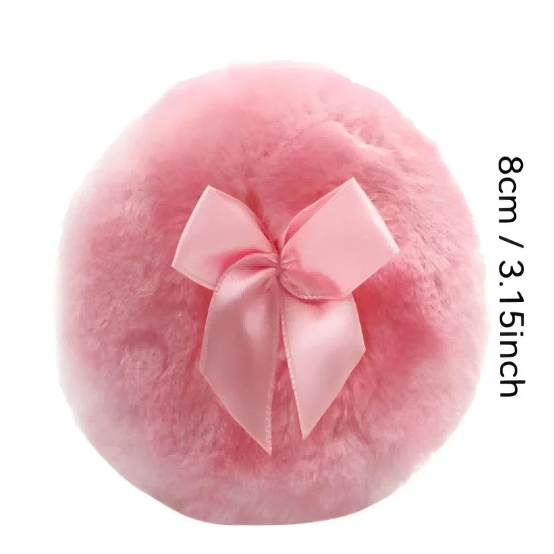 Large Velvet Powder Puff | Washable Face & Body Makeup Tool Velvet Powder Puff QXL