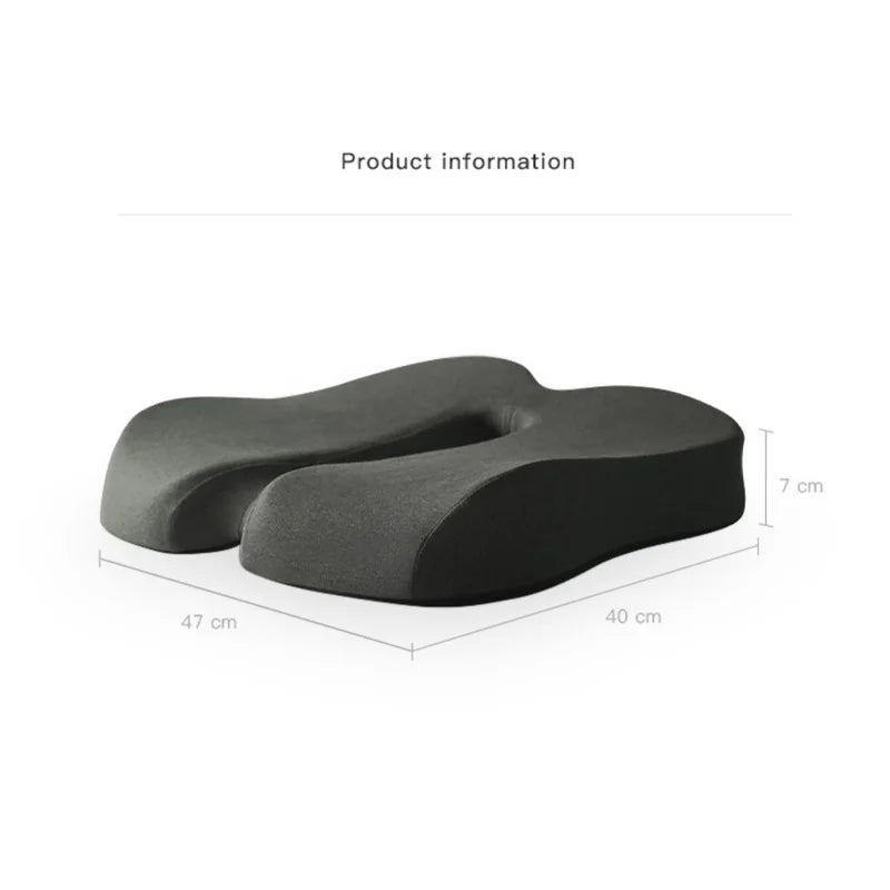 Memory Foam Seat Cushion | Ergonomic Sit Bone Support Memory Foam Cushion QXL