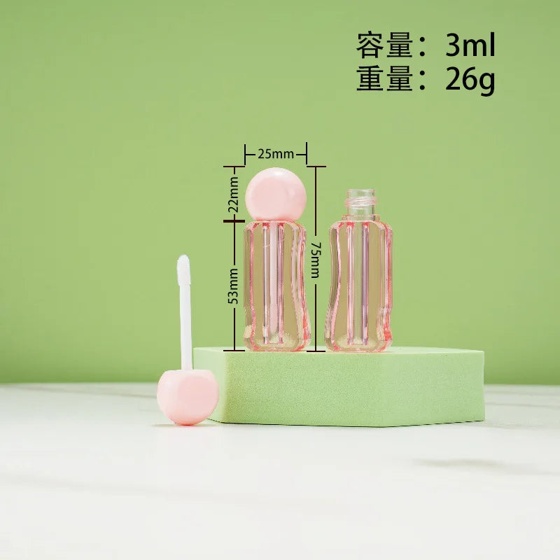 3ml Wavy Pink Empty Lip Gloss Tubes | DIY Lip Oil Containers Lip Gloss Containers QXL 3ML