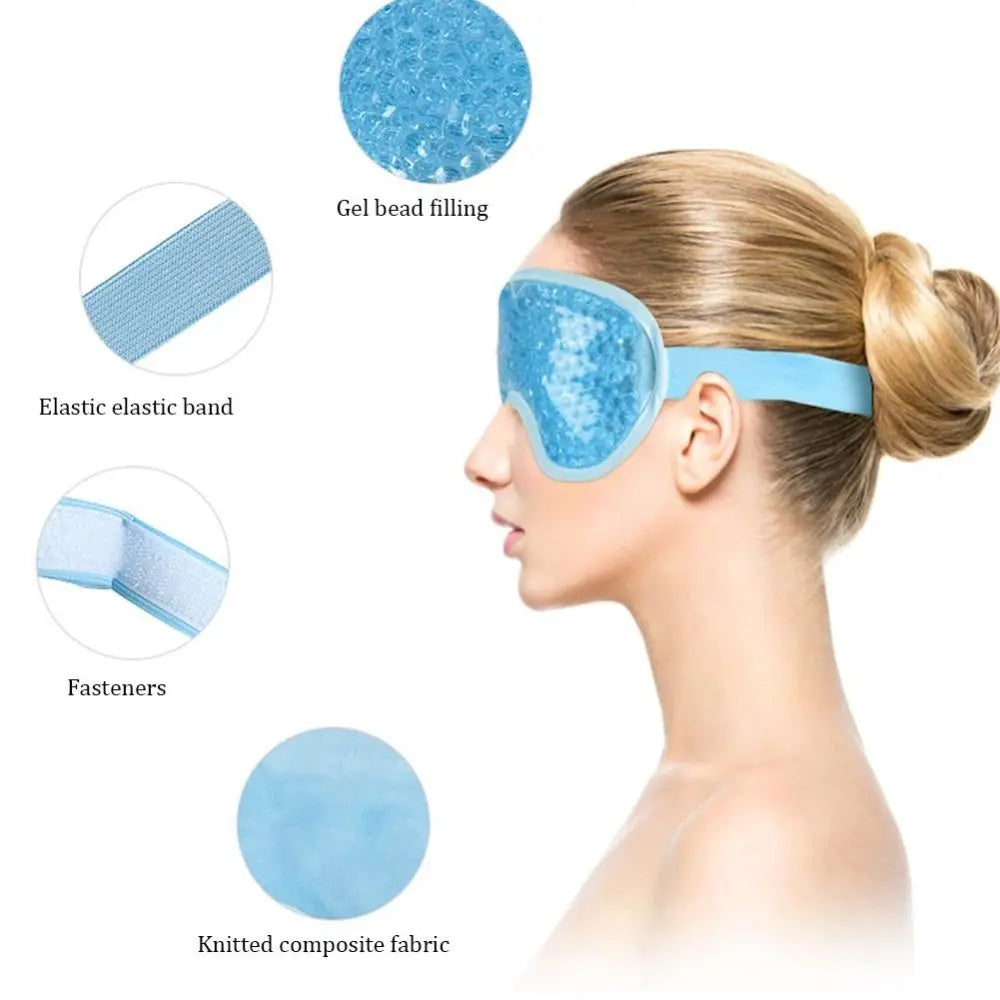 Reusable Gel Bead Eye Mask | Hot & Cold Therapy for Sleep Gel Eye Mask QXL