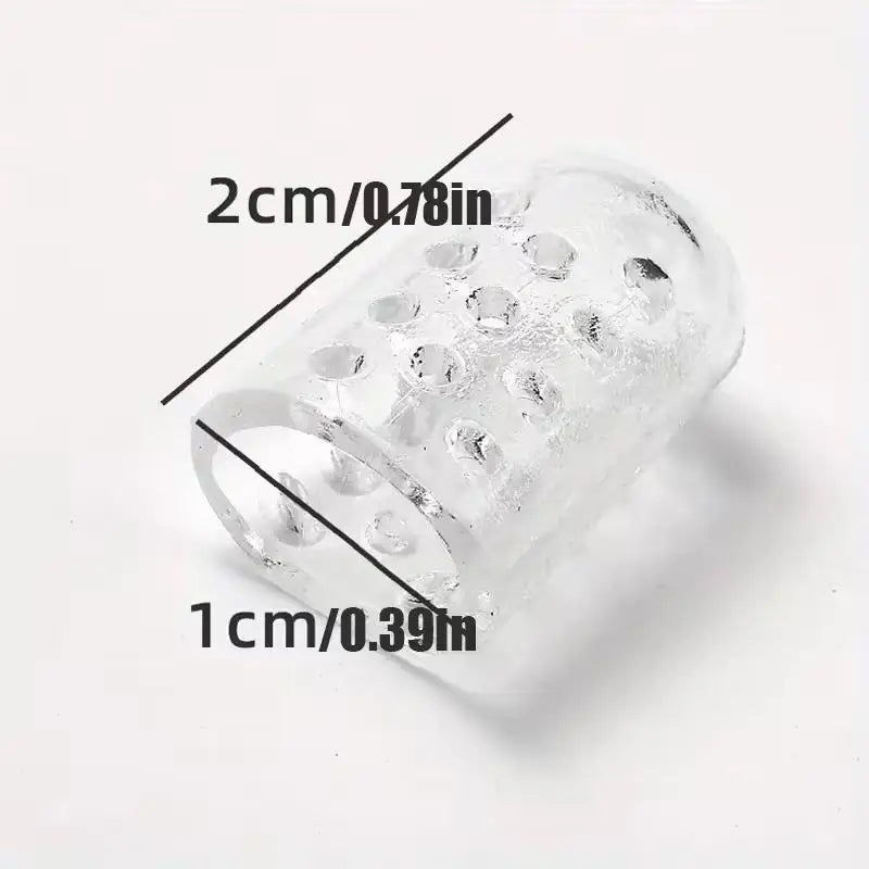 10-Pack Transparent Finger & Toe Guards | Breathable Silicone Finger Toe Guards QXL