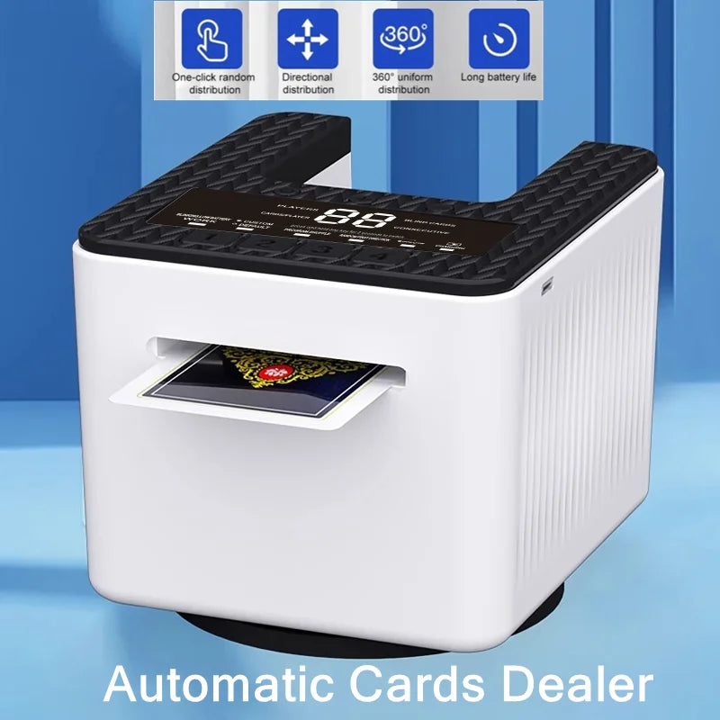 Automatic Electric Card Dealer | 4000mAh, Up to 8 Players Electric Card Dealer QXL