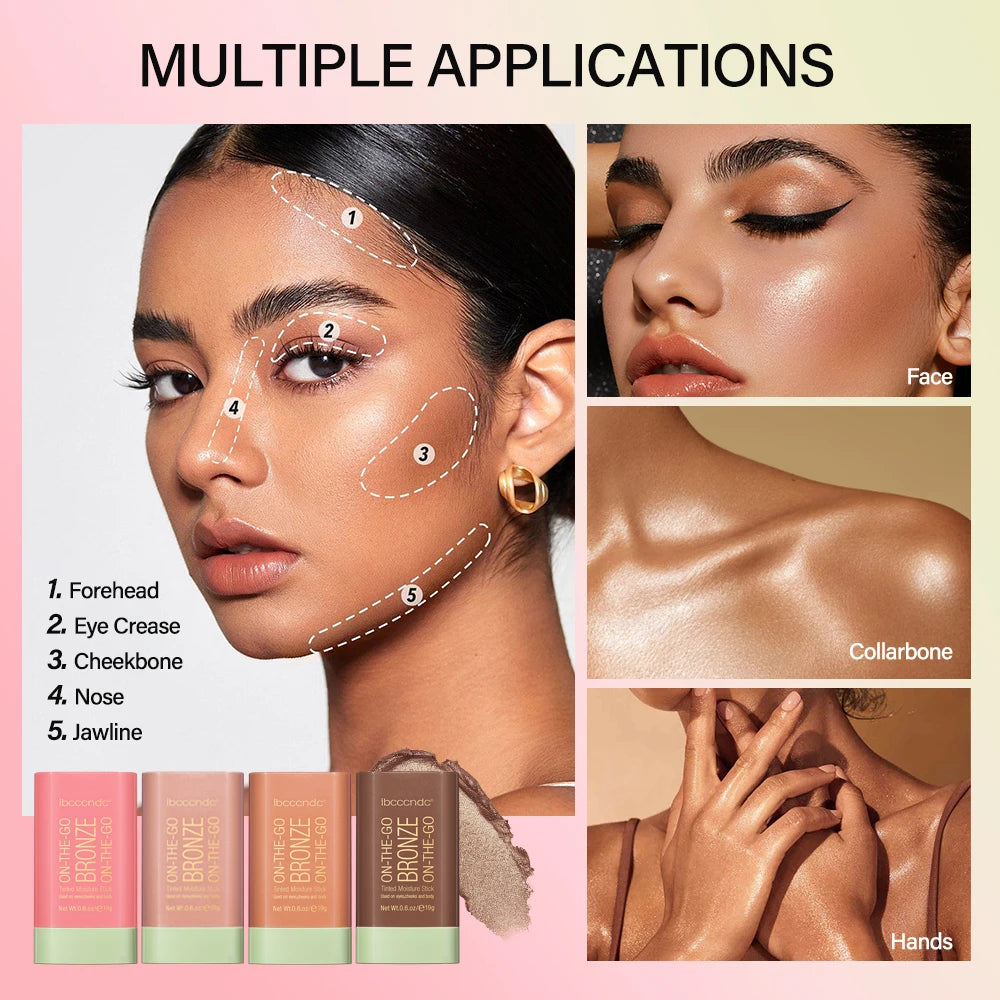 ibcccndc 3-in-1 Bronzer Contour Stick – Highlighter & Blush Bronzer Contour Stick QXL