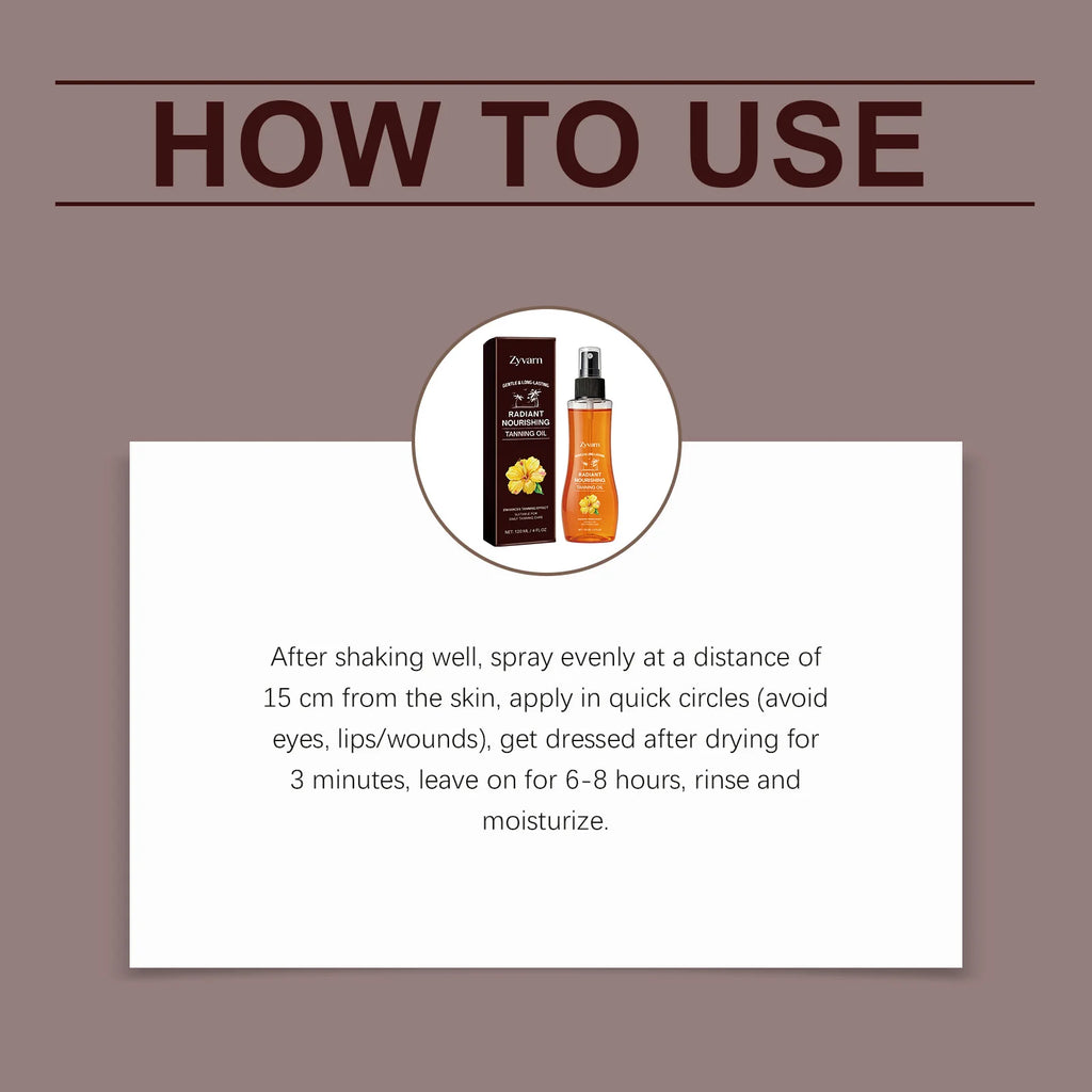 Hoygi Bronzing Tanning Oil – Nourishing Self-Tan Glow 120ml Self Tanning Oil QXL