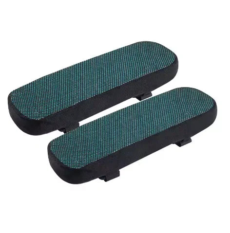 2-Pack Memory Foam Armrest Pads | Ergonomic Elbow Cushions Armrest Cushion Pads QXL black