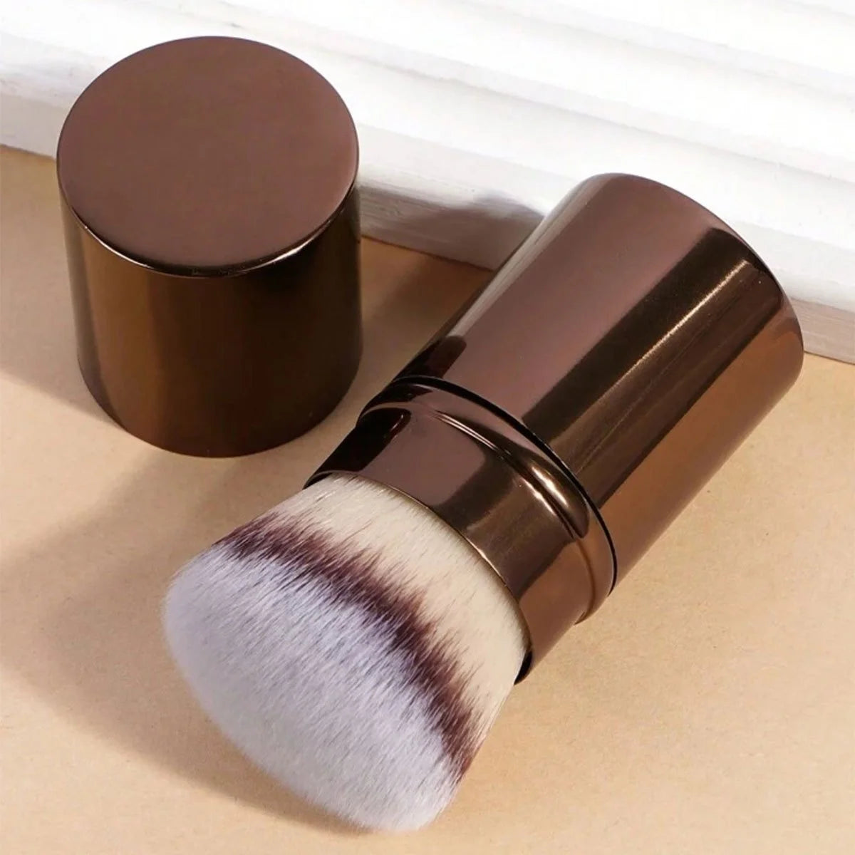 Retractable Makeup Brush – Soft Blush & Foundation Travel Brush Retractable Makeup Brush QXL 1 Pcs