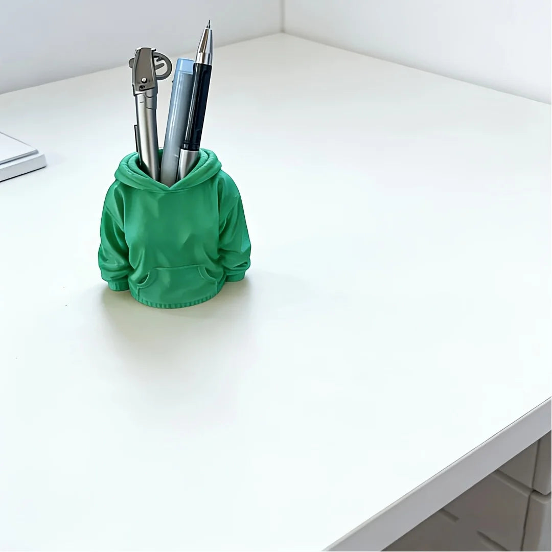 Hooded Sweatshirt Pen Holder | Cute Desk Organizer & Gift Novelty Pen Holder QXL
