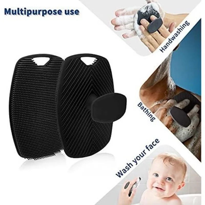 4-Piece Silicone Bath & Face Cleansing Brush Set | Non-Slip Bath & Face Brush Set QXL 1Pcs Bath Brush A Silica Gel