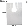 100-Pack Disposable Hair Cutting Capes | Waterproof Salon Cape Disposable Hair Cape QXL S