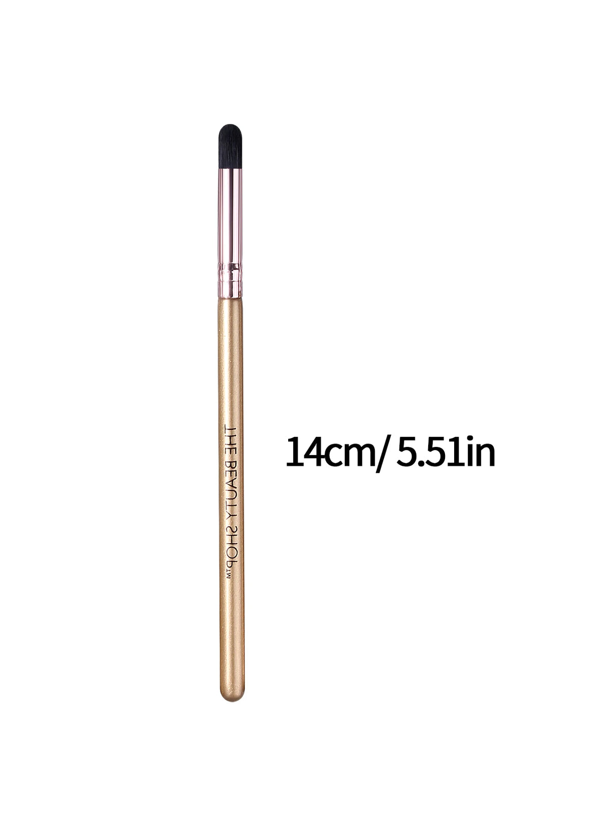KOSSHOW 6-Pc Detail Eye Brush Set | Gold Handle Soft Nylon Eye Makeup Brushes QXL