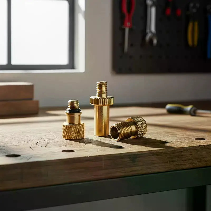 Brass Bicycle Valve Adapter | Presta Schrader Dunlop Converter Bicycle Valve Adapter QXL