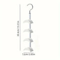 Rotatable Bag Hook Hanger | Wardrobe & Table Storage Rack Rotatable Storage Hook QXL White 1pc