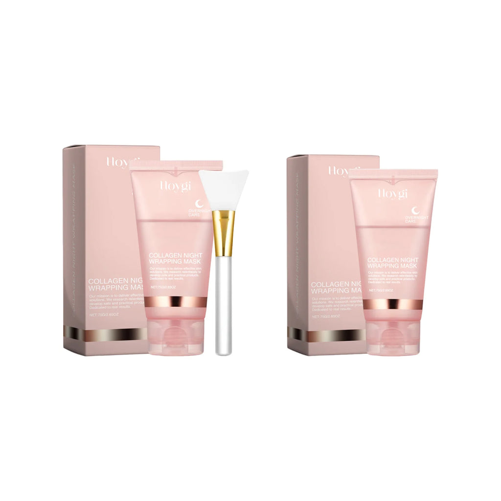 Eelhoe Overnight Collagen Peel-Off Mask | Ceramide Repair 75g Overnight Face Mask QXL Set