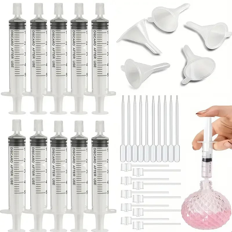 20/40-Pc Perfume & Cosmetic Transfer Kit – Pipette, Dropper & Funnel Cosmetic Transfer Kit QXL