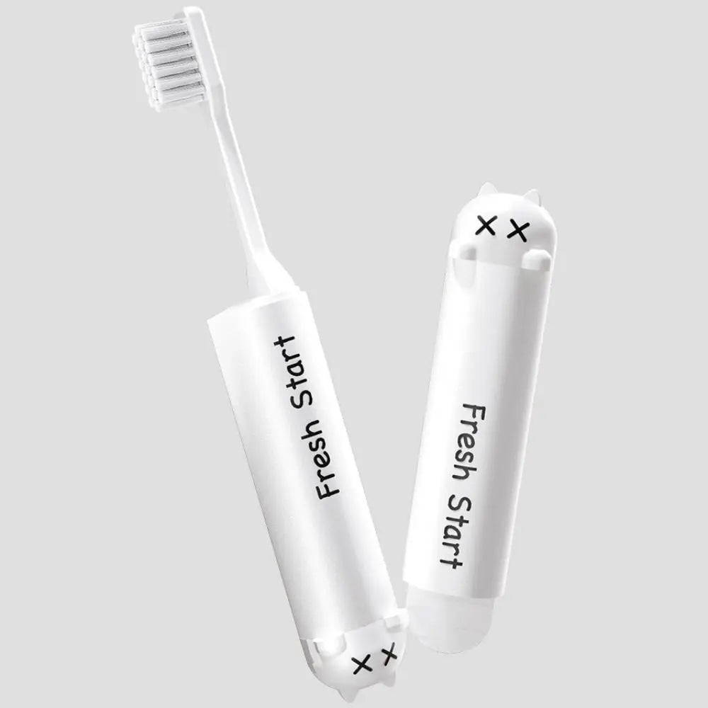 Foldable Travel Toothbrush | Soft Bristle Portable Dental Brush Travel Toothbrush QXL