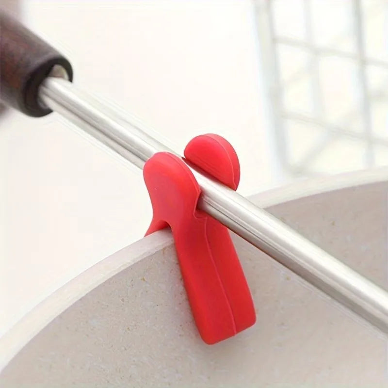 3-Pack Silicone Utensil Rest | Spoon Holder & Pot Clip Set Silicone Utensil Rest QXL