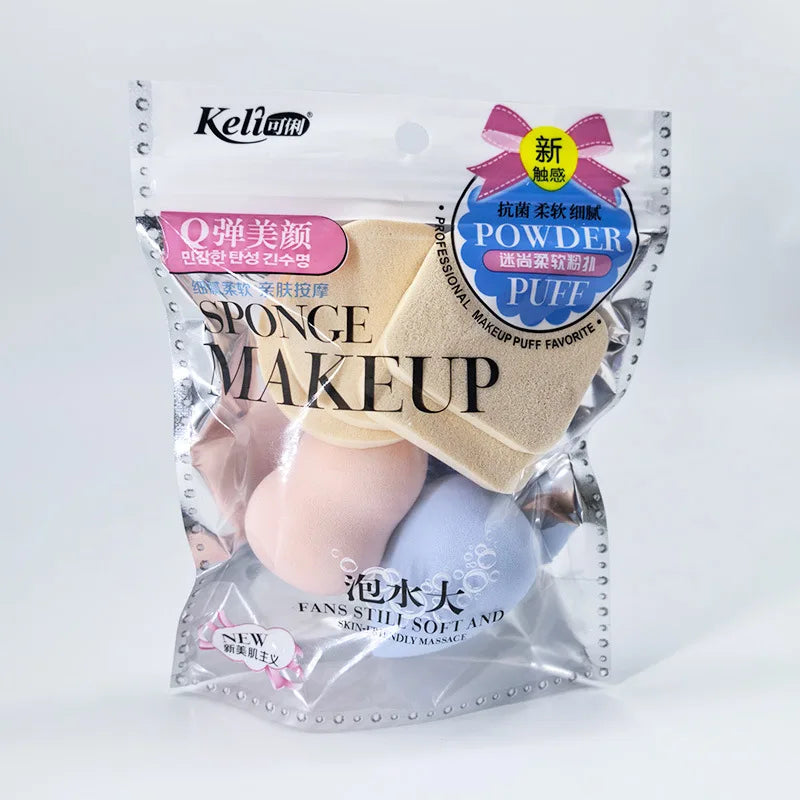 Irregular Makeup Sponge Set | Dry & Wet BB Cream Powder Puff Makeup Sponge Set QXL