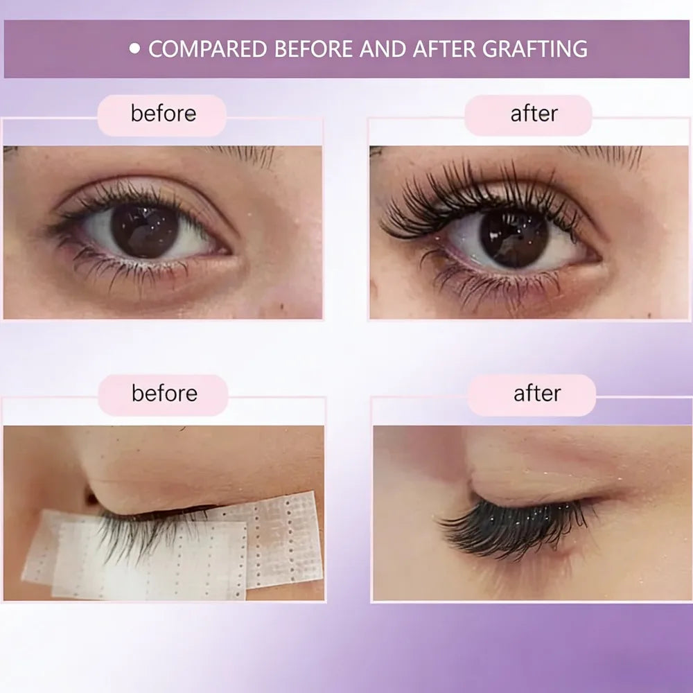 Korean Manga False Lashes 10 Pairs | Natural Brown Cluster Kit False Lash Kit QXL
