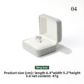 Arched Velvet Jewelry Box | Ring, Earring & Pendant Gift Box Velvet Jewelry Box QXL GRAY 04 1pc