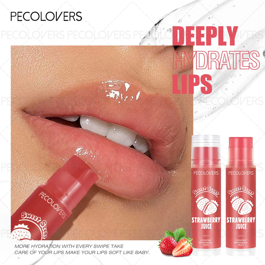 PECOLOVERS Fruity Lip Gloss Balm | Moisturizing & Long-Lasting Fruity Lip Gloss QXL