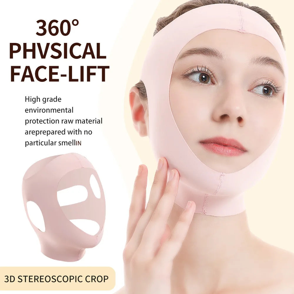 V-Line Face Lifting Band | Jawline Slimming Elastic Bandage Face Lifting Band QXL