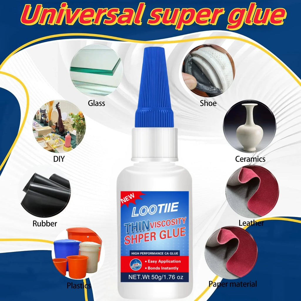 50g Super Glue – Fast-Drying Multi-Purpose Instant Adhesive Instant Adhesive QXL 1pc
