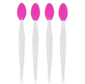 Silicone Face Cleansing Brush | Exfoliating Pore Care Set Facial Cleansing Brush QXL 4pcs -Rose Red