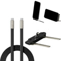 PD 240W USB-C to USB-C Cable with Phone Stand | 1.5M USB-C Charging Cable QXL Data cable set