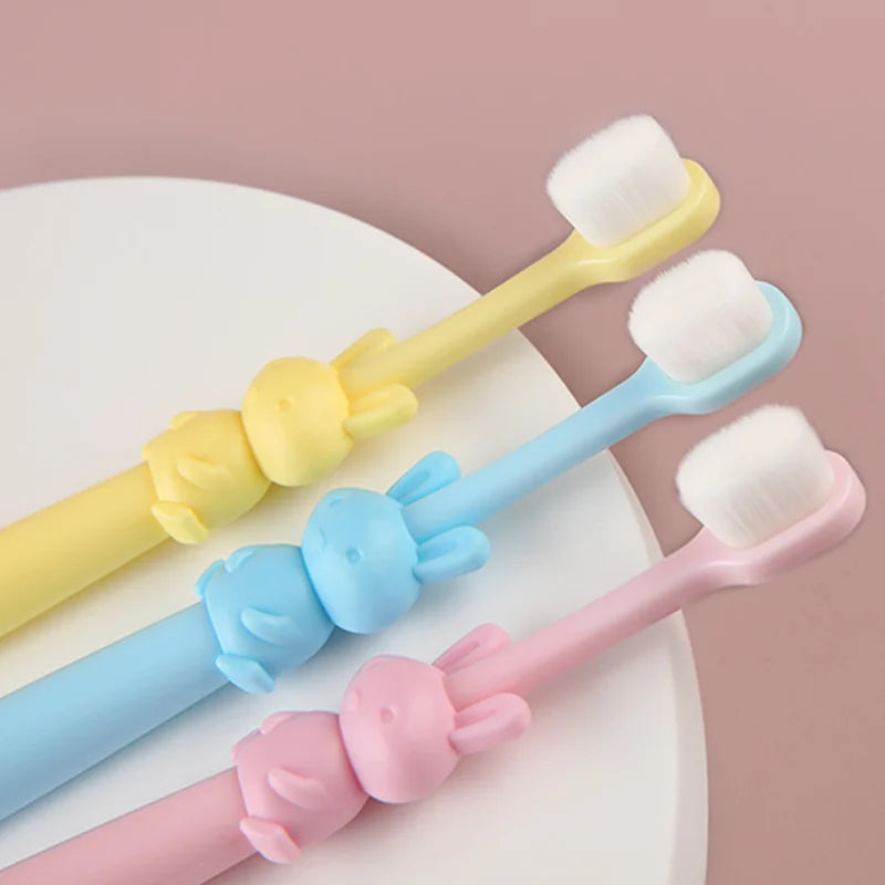 Kids Cartoon Rabbit Manual Toothbrush | Children's Oral Care Kids Manual Toothbrush QXL