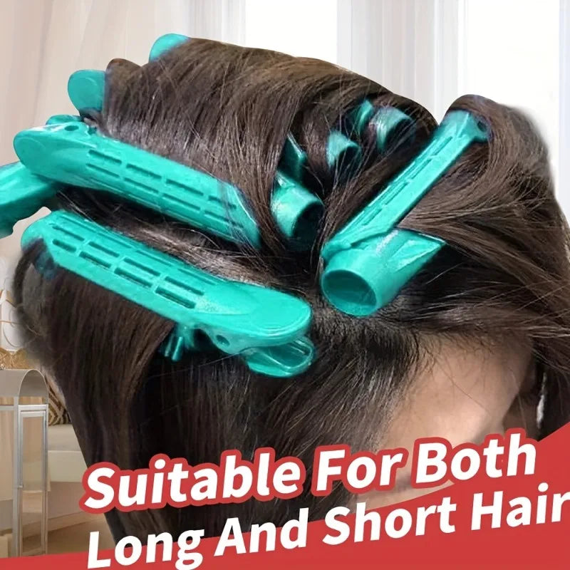 2-Pack Fluffy Hair Clip Curlers for Bangs & Crown Volume Hair Clip Curler QXL