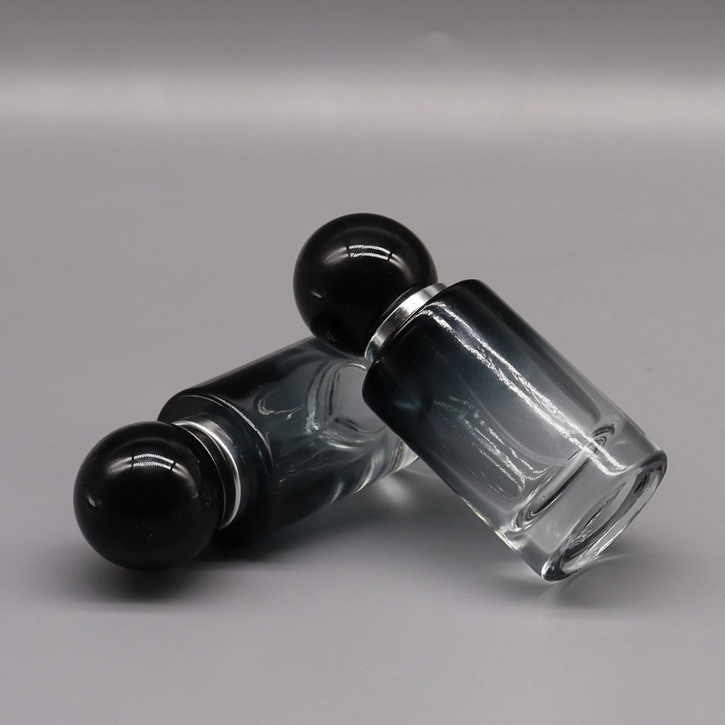 30ml Gradient Black Glass Perfume Spray Bottle | Refillable Perfume Atomizer Bottle QXL