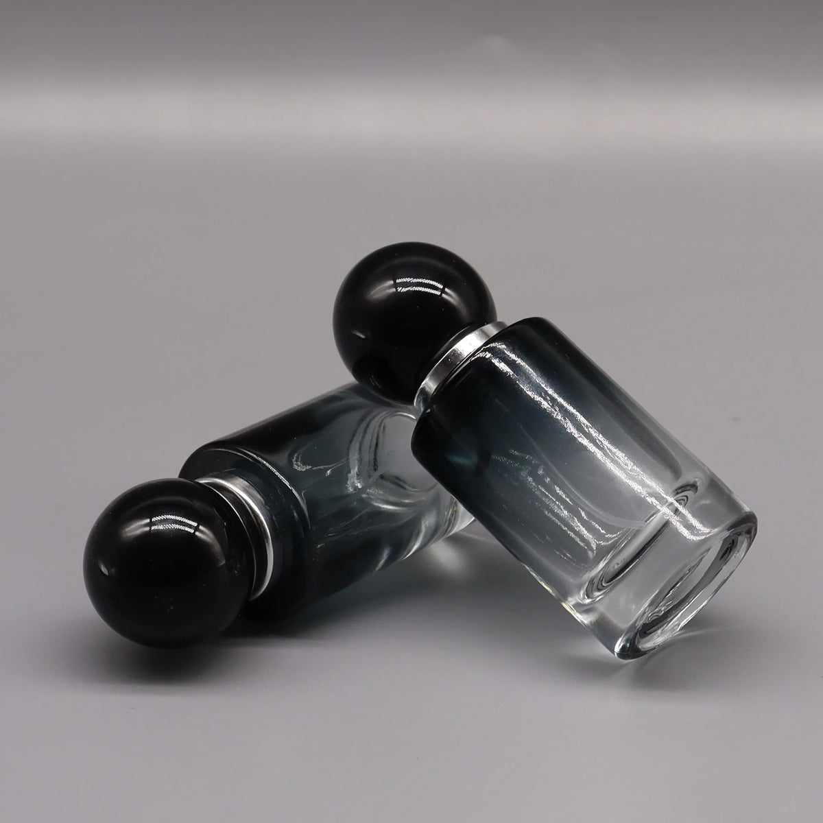 30ml Gradient Black Glass Perfume Spray Bottle | Refillable Perfume Atomizer Bottle QXL