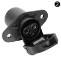 3-Pin Trailer Socket & Plug Connector 12V | DIN Caravan Truck Trailer Connector QXL 2