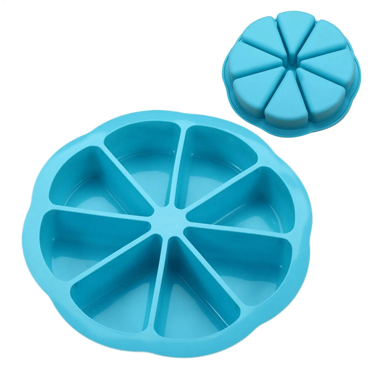 8-Hole Silicone Cake Mold | Scone, Fondant & Baking Pan Silicone Baking Mold QXL