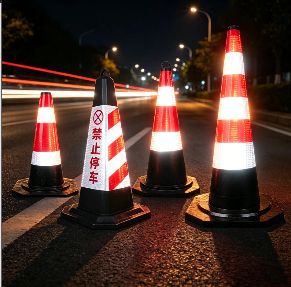 Reflective Traffic Cones 50/60/70cm | Construction & Parking Safety Traffic Safety Cones QXL