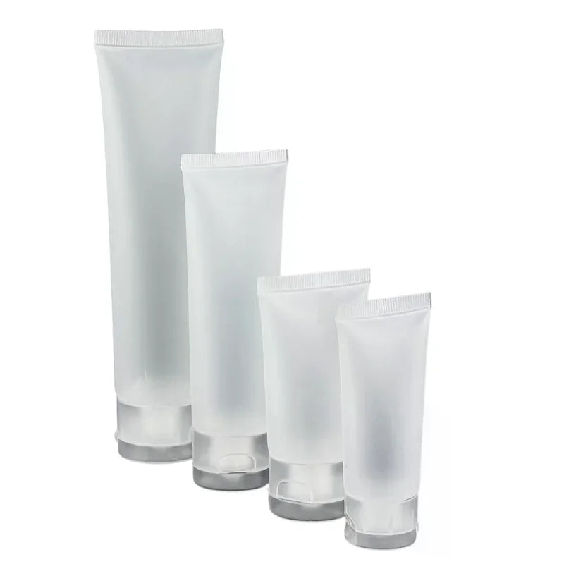 5-Pack Clear PVC Cosmetic Tubes | Lotion & Cream Containers Cosmetic Squeeze Tubes QXL