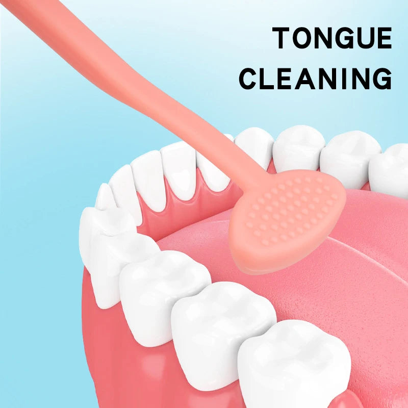 Reusable Plastic Tongue Scraper | Fresh Breath Cleaner 1-2pk Tongue Scraper QXL