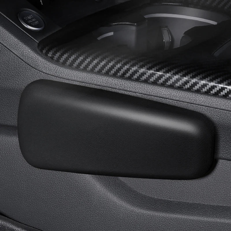 PU Leather Car Armrest Pad | Universal Elbow & Knee Cushion Car Armrest Cushion QXL black