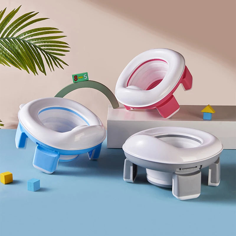 3-in-1 Portable Foldable Baby Potty Training Seat with Bags Baby Potty Seat QXL