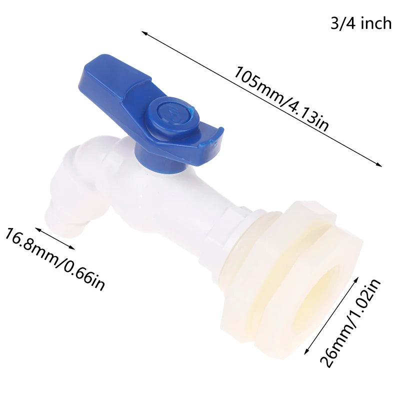 1/2 Inch Water Butt Tap | Plastic Rain Barrel Replacement Faucet Water Butt Tap QXL A2