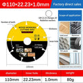 Carbide Saw Blade Disc 105–125mm | Angle Grinder Wood Cutter Angle Grinder Saw Disc QXL A2