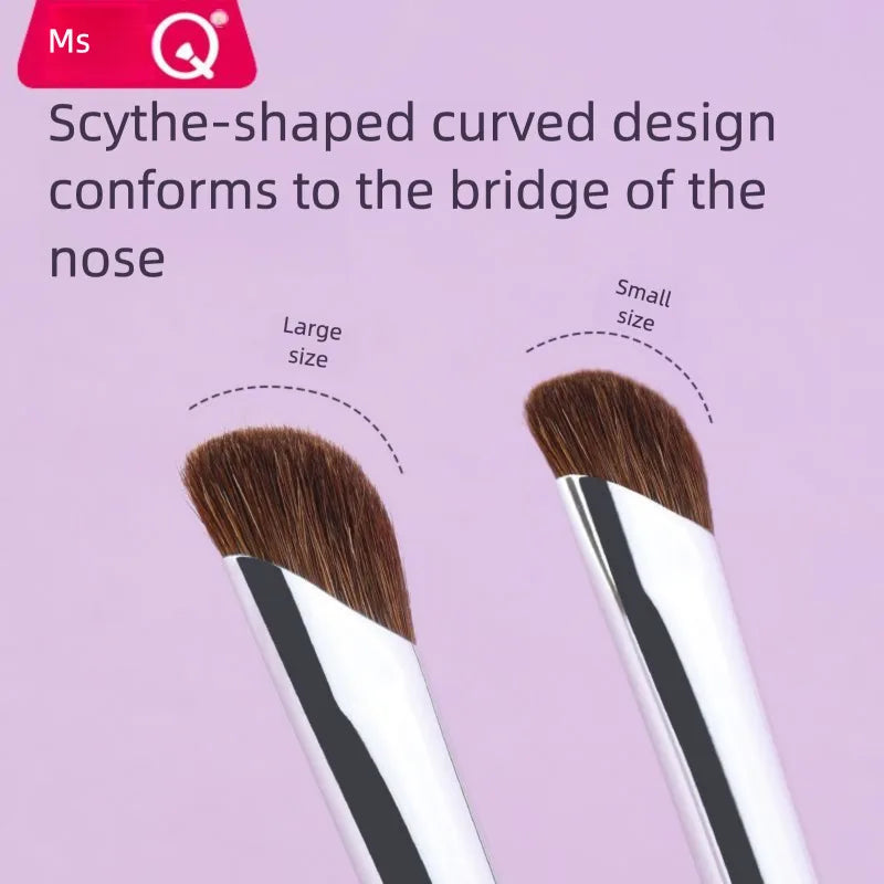 MSQ Horsehair Nose Contour Brush | Precision Shadow Sculpting Nose Contour Brush QXL