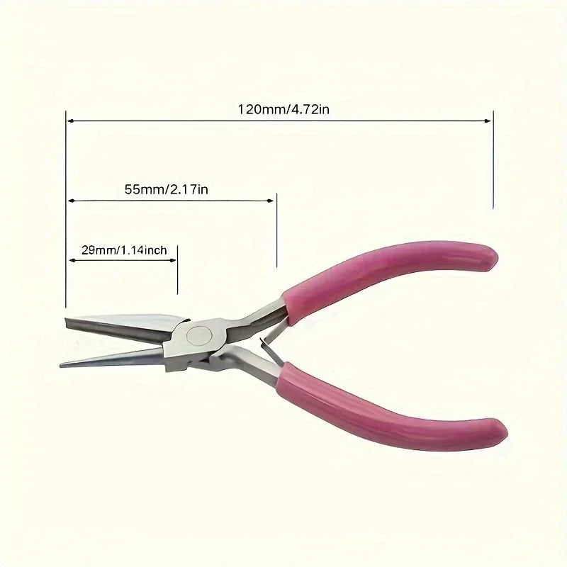 5-Inch Round Concave Pliers for Jewelry Making & Wire Loops Jewelry Making Pliers QXL