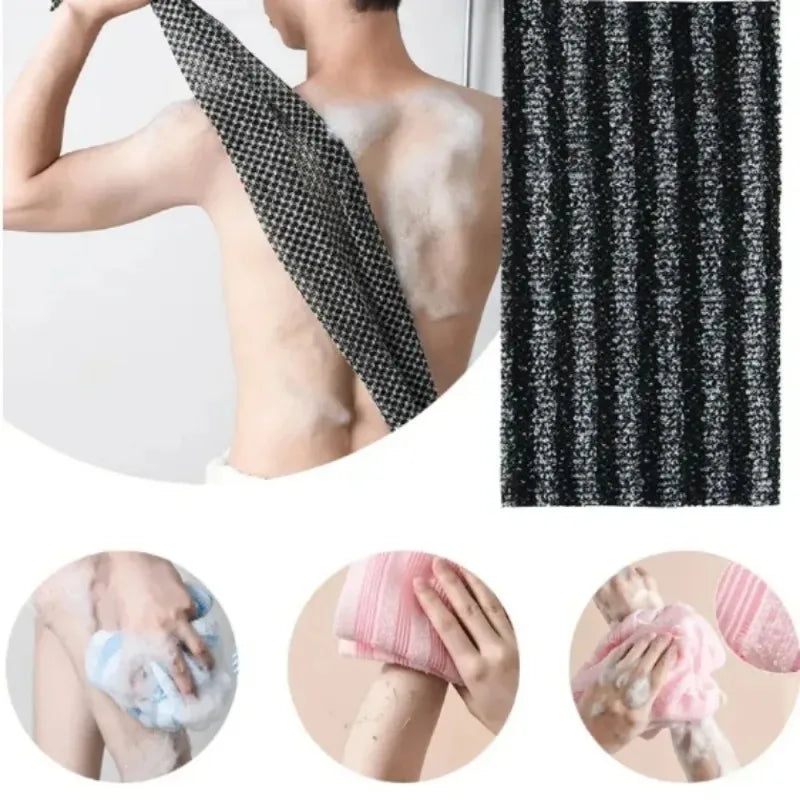Japanese Exfoliating Washcloth | Long Unisex Bath Scrubber Bath Scrubber Cloth QXL
