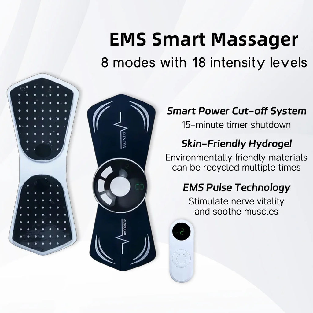 Electronic Pulse Muscle Massager Patch | 8 Modes, USB Electric Pulse Massager QXL