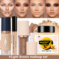 4-Piece Face Makeup Set | Foundation, Concealer, Contour & Powder Face Makeup Set QXL SET 2