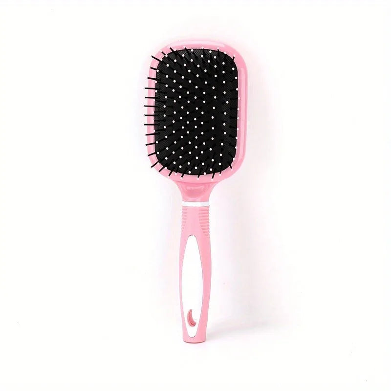 Square Barrel Curling Brush, Scalp Massage Comb & Styling Set Hair Brush & Comb Set QXL Pink 1pc No plug